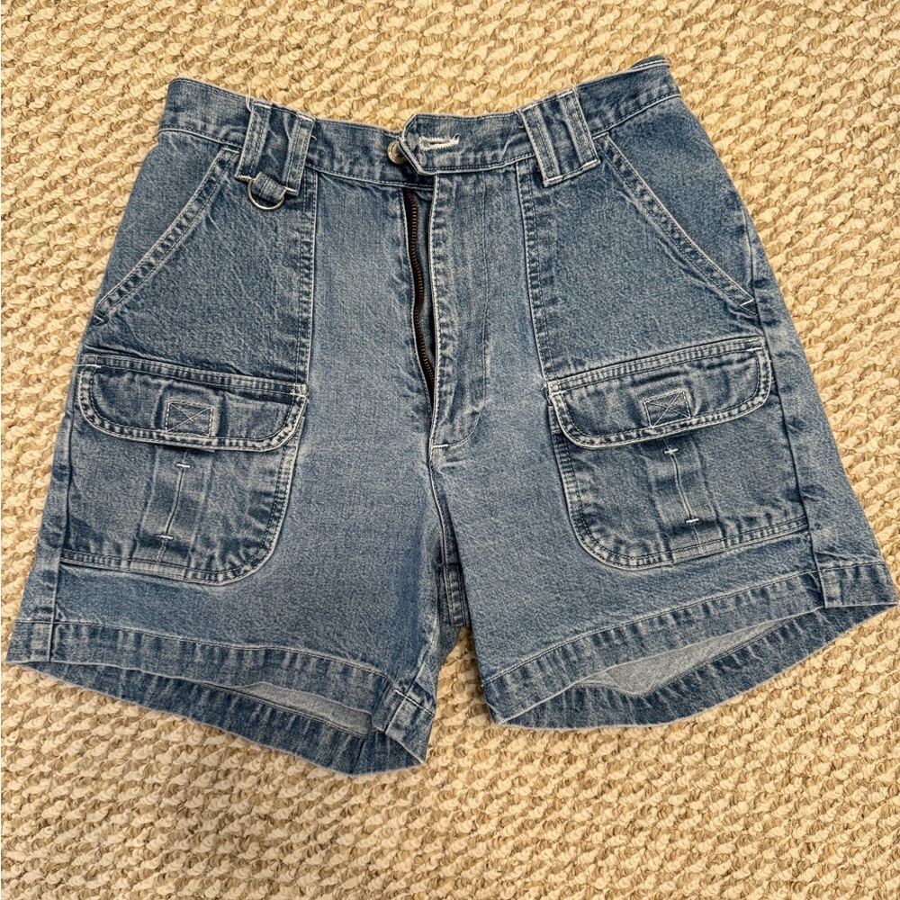 Denim Cargo Shorts